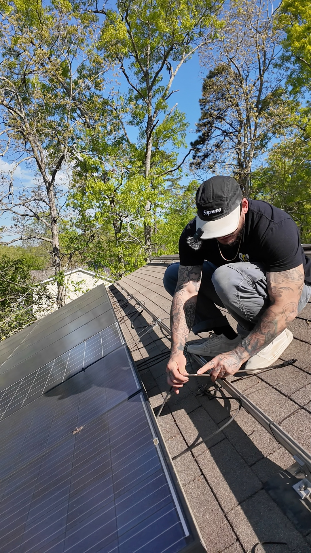 Super Powered Solutions owner performing solar diagnostic repair